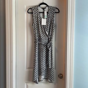 Faux wrap knit dress NWT